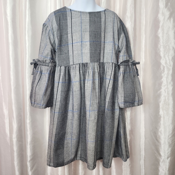 Zara Other - 79. Zara Girls Plaid Ruffle Sleeve Dress 11/12